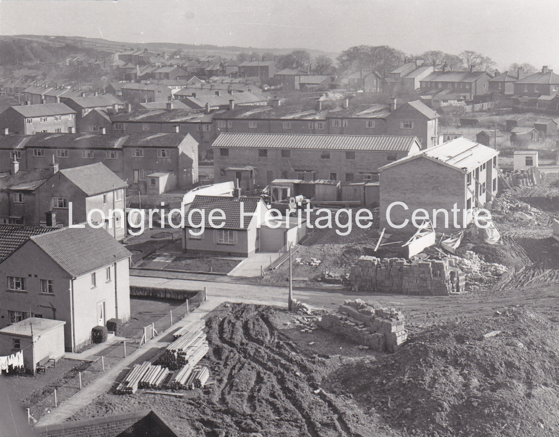 227B - St Paul's Church - A view from the tower over Parlick Avenue and Bleasdale Court - 1969